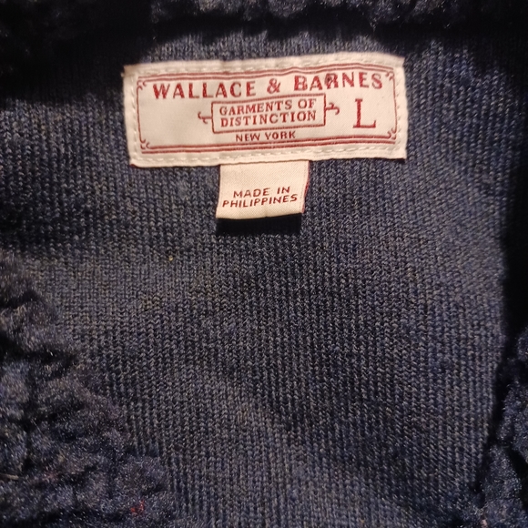 J crew Wallace barnes Nordic sherpa donkey jacket sz.large navy blue - Picture 6 of 7